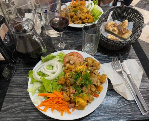 Die "halbe Portion" eines typischen Gerichts aus der Hausmannskost Madeiras.