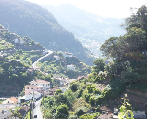madeira-tal Die Täler und Berge Madeiras