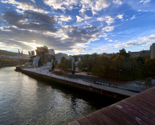 Das Guggenheim-Museum im spektakulären Morgenlicht